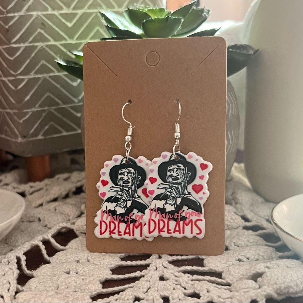 *3 for $20* Funny Halloween “Nightmare on Elm Street” Earrings